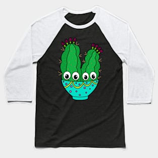 Cute Cactus Design #259: Apple Cacti In Bowl Baseball T-Shirt